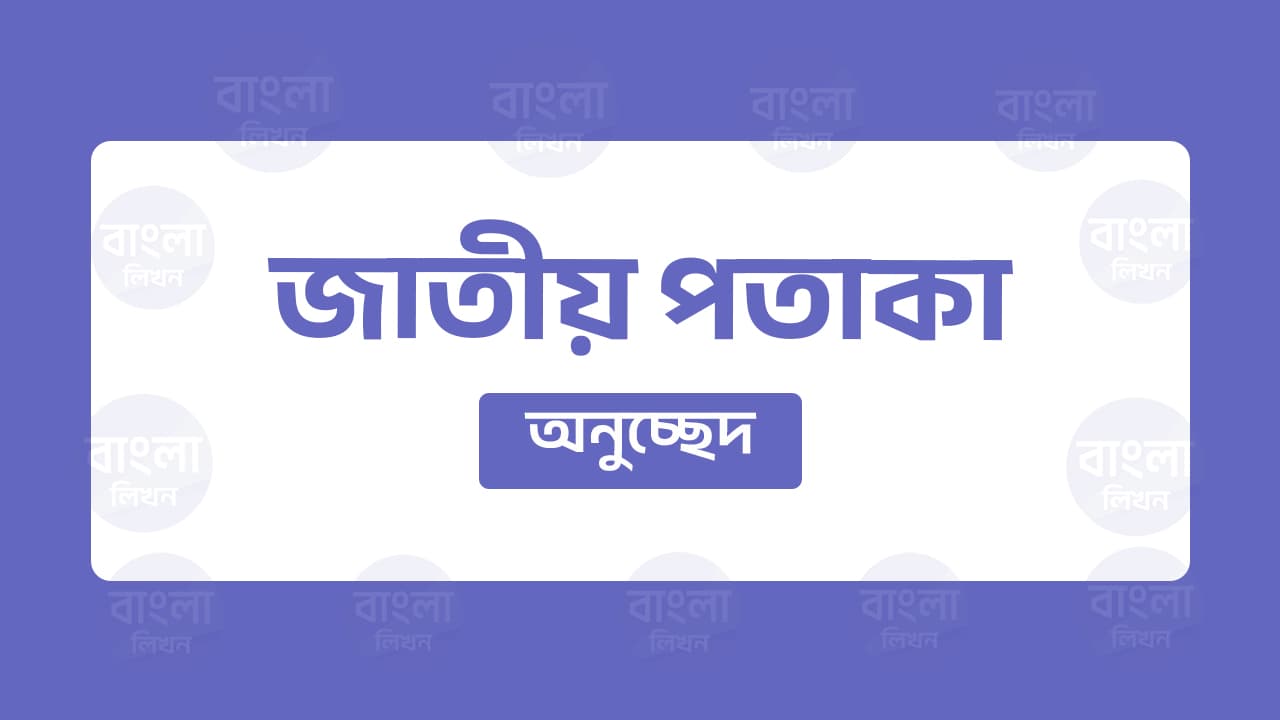 জাতীয় পতাকা অনুচ্ছেদ